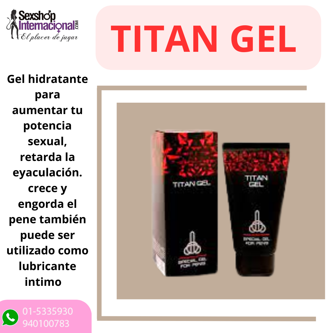 Titan Gel lubricante potenciador.